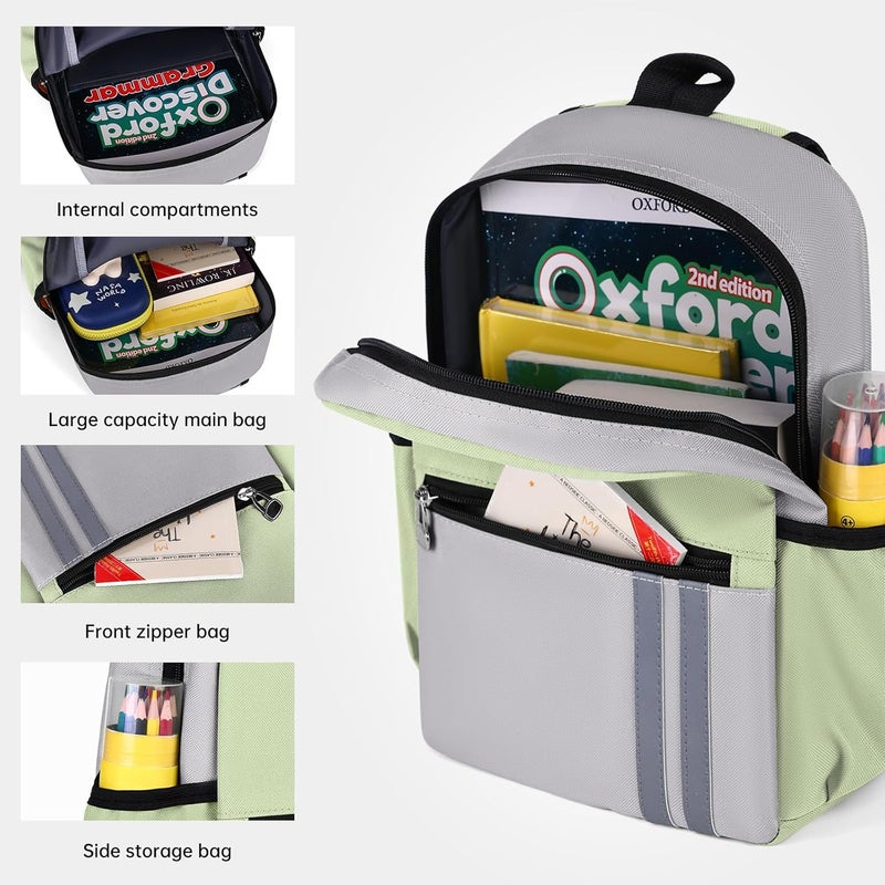 SDFGHG Kids Backpack for Boys Kindergarten School Backpack 14 inch Bookbag for Boys 4-8 - Image 3